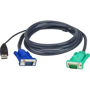 ATEN 2L5201U VGA KVM Cable - 1.2m - Black ATEN 2L5201U VGA KVM Cable - 1.2m - Black