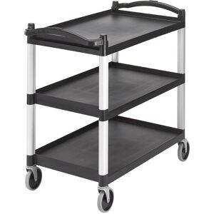 Cambro Service Cart - 3 Tiers Black 101.5x54x95cm Cambro Service Cart - 3 Tiers Black 101.5x54x95cm