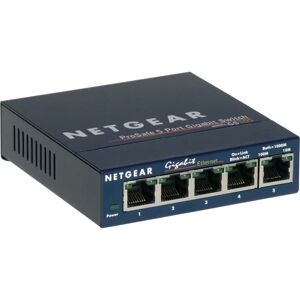 Netgear GS105 Switch Ethernet Gigabit Non géré - Bleu - Publicité Netgear GS105 Switch Ethernet Gigabit Non géré - Bleu - Publicité