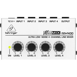 Behringer MX400 Compact 4-Channel Audio Mixer - Line Behringer MX400 Compact 4-Channel Audio Mixer - Line