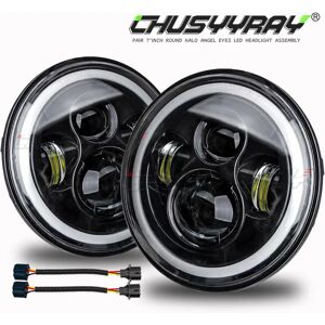 Chusyyray Land Rover Defender 7 Inch LED Headlights - Multi-Function Chusyyray Land Rover Defender 7 Inch LED Headlights - Multi-Function