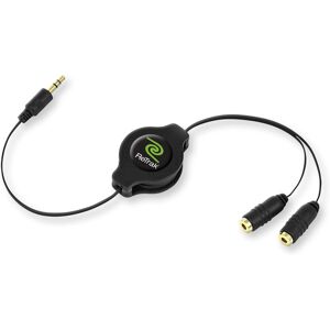 Câble audio ReTrak EUCABLESPLIT - 1m - Noir Câble audio ReTrak EUCABLESPLIT - 1m - Noir