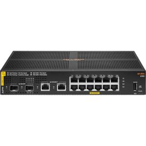 HPE Aruba 6100 12G Managed Layer 3 Switch - PoE, 2 SFP+ HPE Aruba 6100 12G Managed Layer 3 Switch - PoE, 2 SFP+