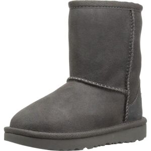 UGG Classic Short II Boot - Kids Grey Leather UGG Classic Short II Boot - Kids Grey Leather