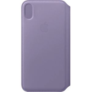 Coque Flip en Cuir Microfibre pour iPhone XS Max Apple Lilas - Publicité Coque Flip en Cuir Microfibre pour iPhone XS Max Apple Lilas - Publicité