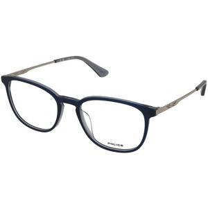Police VPLD07 Brille - Blaue Kunststofffassung, Größe 52, Neu Police VPLD07 Brille - Blaue Kunststofffassung, Größe 52, Neu