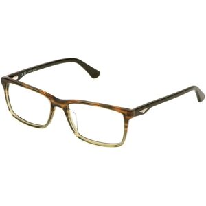 Police VPLN82 0GG6 Brown Green Square Frame - Eyewear Frames Police VPLN82 0GG6 Brown Green Square Frame - Eyewear Frames