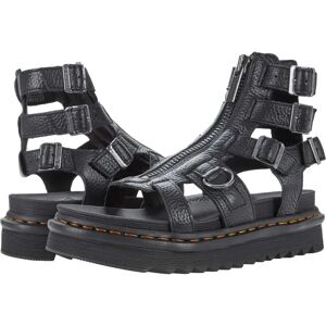 Dr. Martens Olson Zip Sandalen - Schwarzes Milled Nappa Dr. Martens Olson Zip Sandalen - Schwarzes Milled Nappa