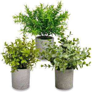 Topcloud Rosemary 3 Pack Mini Potted Artificial Plants - Artificial Plants Topcloud Rosemary 3 Pack Mini Potted Artificial Plants - Artificial Plants