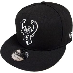 New Era Milwaukee Bucks Nba Black White Logo 9fifty Snapback Cap - Snapback Cap New Era Milwaukee Bucks Nba Black White Logo 9fifty Snapback Cap - Snapback Cap