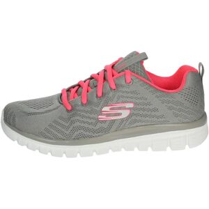 Skechers Grey/Coral Graceful - Get Connected Training Shoes - All Day Sports Skechers Grey/Coral Graceful - Get Connected Training Shoes - All Day Sports
