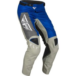 Fly Racing Kinetic Jet Pantalon de motocross Gris Blanc Bleu taille : 32 - Publicité Fly Racing Kinetic Jet Pantalon de motocross Gris Blanc Bleu taille : 32 - Publicité