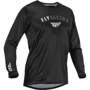Maillot de Cross Noir et Blanc de Fly Racing - Performance Tout Terrain - Publicité Maillot de Cross Noir et Blanc de Fly Racing - Performance Tout Terrain - Publicité