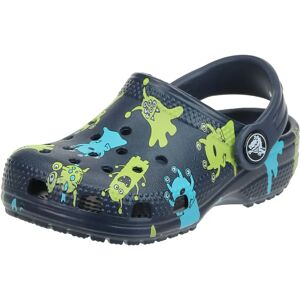 Crocs Kids' Classic Monster Print Clog Navy - Clogs Crocs Kids' Classic Monster Print Clog Navy - Clogs