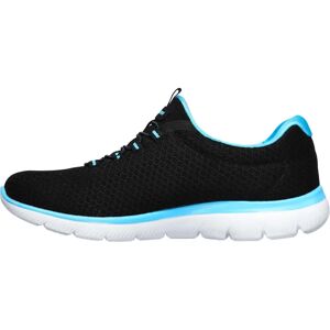 Skechers Women's Summits Training Sneaker - Sporty Black & Turquoise Skechers Women's Summits Training Sneaker - Sporty Black & Turquoise