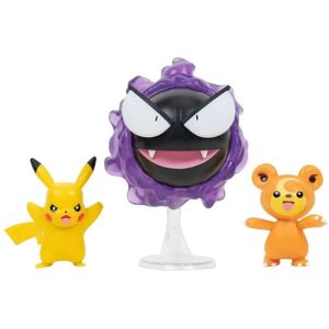 Jazwares Pokémon Battle Figure Set - Teddirusa, Pikachu, Nebulak (PKW2347) Jazwares Pokémon Battle Figure Set - Teddirusa, Pikachu, Nebulak (PKW2347)