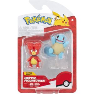 Conjunto Pokémon Jazwares - Magby & Squirtle - Figuras de Batalha Conjunto Pokémon Jazwares - Magby & Squirtle - Figuras de Batalha