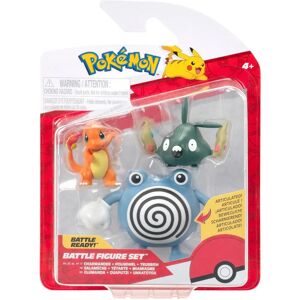 Pokémon Pokémon Charmander Trubbish Poliwhirl Action Figures Set - Action Figures Pokémon Pokémon Charmander Trubbish Poliwhirl Action Figures Set - Action Figures