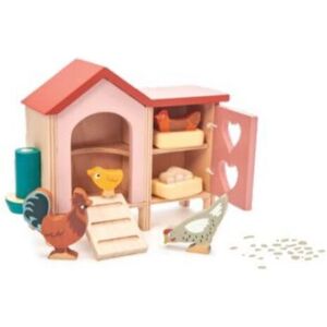 Tender Leaf Jouet Poulailler en bois - Set de ferme pour enfants Tender Leaf Jouet Poulailler en bois - Set de ferme pour enfants