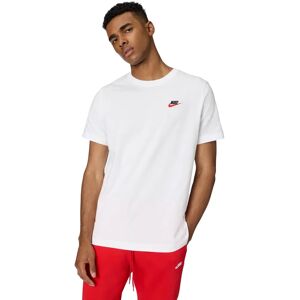 Nike Camiseta Hombre NSW Club Blanco/Negro/Rojo Universitario - Camiseta Nike Camiseta Hombre NSW Club Blanco/Negro/Rojo Universitario - Camiseta