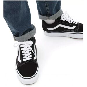 Vans Old Skool - (Wildleder/Canvas) schwarz/echtes weiß Vans Old Skool - (Wildleder/Canvas) schwarz/echtes weiß