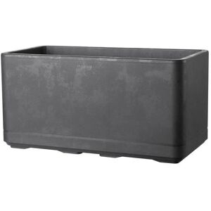 Jardinière Muret Cosmo Anthracite avec Roulettes - 78cm - Publicité Jardinière Muret Cosmo Anthracite avec Roulettes - 78cm - Publicité