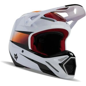 FOX V1 Flora MIPS Jeugd Motocross Helm - Zwart Wit Oranje - M FOX V1 Flora MIPS Jeugd Motocross Helm - Zwart Wit Oranje - M
