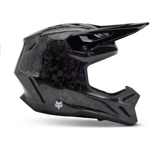 Casco Fox Racing V3 RS Carbon Solid Negro - Casco de Motocross Casco Fox Racing V3 RS Carbon Solid Negro - Casco de Motocross