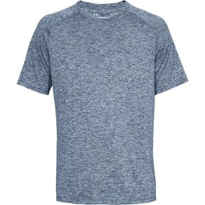 Under Armour Men's Tech T-Shirt - Short Sleeve - Grey/Blue - S Under Armour Men's Tech T-Shirt - Short Sleeve - Grey/Blue - S