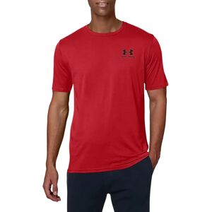 Under Armour Herren Rotes Kurzarm-T-Shirt - Freizeitbekleidung Under Armour Herren Rotes Kurzarm-T-Shirt - Freizeitbekleidung