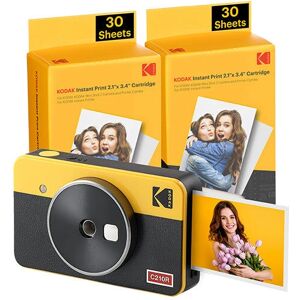 Kodak Mini Shot 2 Retro - 68 Sheet Yellow Kodak Mini Shot 2 Retro - 68 Sheet Yellow