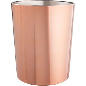 mDESIGN Roze goud roestvrijstalen afvalbak - 6,4 L - Kleine ronde vuilbak mDESIGN Roze goud roestvrijstalen afvalbak - 6,4 L - Kleine ronde vuilbak