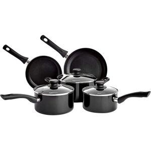 Amazon Basics 5-Piece Non Stick Induction Cookware Set - Including Frying Pan, Saucepan and Ca Amazon Basics 5-Piece Non Stick Induction Cookware Set - Including Frying Pan, Saucepan and Ca
