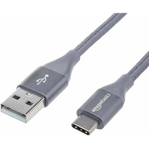 AmazonBasics USB-C naar USB-A Kabel - 1,8m Grijs AmazonBasics USB-C naar USB-A Kabel - 1,8m Grijs