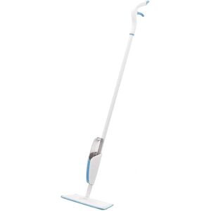 Mop de pulverização Amazon Basics - Pano de microfibra reutilizável - Azul e branco Mop de pulverização Amazon Basics - Pano de microfibra reutilizável - Azul e branco