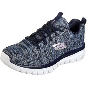 Skechers Women's Navy Sneakers - Casual Sporty Shoe Skechers Women's Navy Sneakers - Casual Sporty Shoe