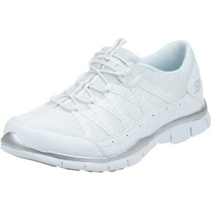 Skechers WSL 6 M US - Białe/srebrne damskie trampki Skechers WSL 6 M US - Białe/srebrne damskie trampki