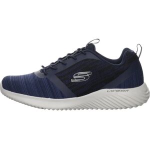 SKECHERS BOUNDER Navy Slip-On Sneaker - Shoe SKECHERS BOUNDER Navy Slip-On Sneaker - Shoe