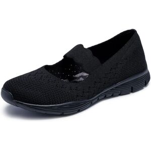 Skechers Schwarze Power Hitter Mary Jane Schuhe - Schuhe Skechers Schwarze Power Hitter Mary Jane Schuhe - Schuhe