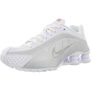 Nike Shox R4 Hvid/Metallic Silver-Max Orange - Sneakers Nike Shox R4 Hvid/Metallic Silver-Max Orange - Sneakers