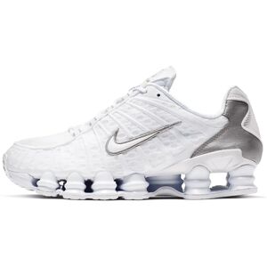 Nike Shox TL Hvid/Hvid-Metallisk Sølv-Max Orange - Sneakers Nike Shox TL Hvid/Hvid-Metallisk Sølv-Max Orange - Sneakers