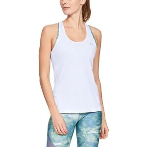 Under Armour Womens HeatGear Armour Racer Tank Top White Silver XL - Tank Top Under Armour Womens HeatGear Armour Racer Tank Top White Silver XL - Tank Top