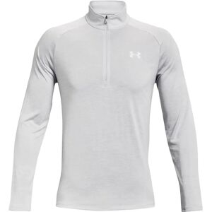 Under Armour Mens Tech Light Grey Long Sleeve ½ Zip T-shirt - T-shirt Under Armour Mens Tech Light Grey Long Sleeve ½ Zip T-shirt - T-shirt