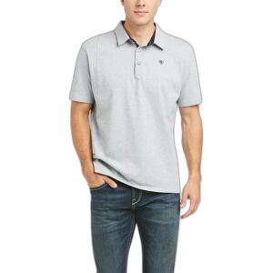 Ariat Heren Medal Polo - Heather Grey Ariat Heren Medal Polo - Heather Grey