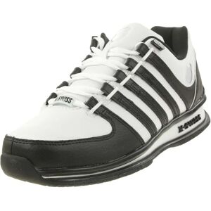 K-Swiss Rinzler - Chaussures en Cuir Homme Blanc-Noir EU 42 - Chaussures - Publicité K-Swiss Rinzler - Chaussures en Cuir Homme Blanc-Noir EU 42 - Chaussures - Publicité