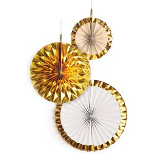 Amscan Gold Party Decorations - Paper Feathers & Rosettes Amscan Gold Party Decorations - Paper Feathers & Rosettes