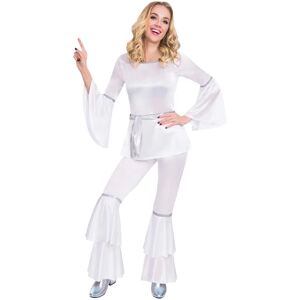 Amscan White Disco Diva Adult Costume Amscan White Disco Diva Adult Costume