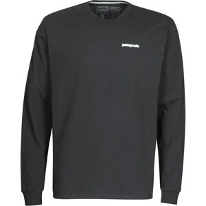 Patagonia långärmad T-shirt L/S P-6 Logo Responsibili-Tee - Svart - Man Patagonia långärmad T-shirt L/S P-6 Logo Responsibili-Tee - Svart - Man