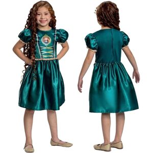 Disney Merida Kostyme for Barn - Grønn Kjole, Gulldetaljer, 3-8 År Disney Merida Kostyme for Barn - Grønn Kjole, Gulldetaljer, 3-8 År