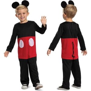 Mickey Mouse Costume for Kids - Black/Red, 3-4 Years Mickey Mouse Costume for Kids - Black/Red, 3-4 Years